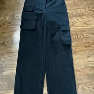 Wilfred Free Black Pants with Label Detail